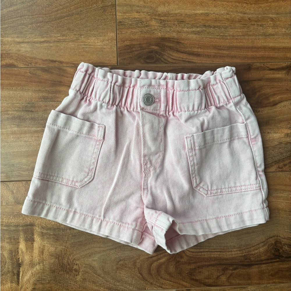 H&M Pink Casual Shorts with Rolled Hems